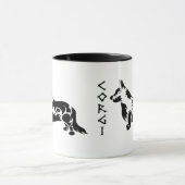 Tribal Cardigan Welsh Corgi Art Mok (Midden)