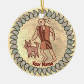 Tribal Cat Person ornament (Voorkant)