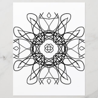 Tribal Celtic Cross Mandala Colour Page