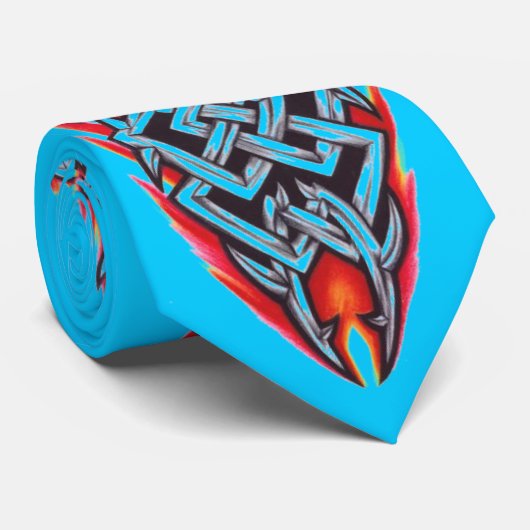 Tribal Celtic Knot Tattoo Stropdas (Opgerold)