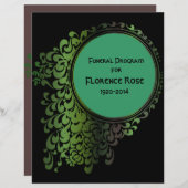 Tribal Celtic Pagan Funeral Program Pg 1-2 (Voorkant / Achterkant)