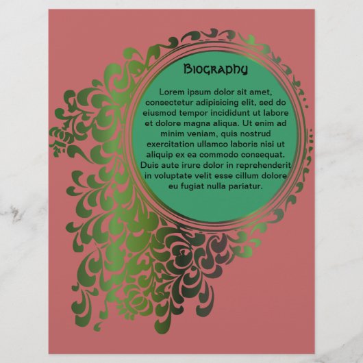 Tribal Celtic Pagan Funeral Program Pg 5-6 (Voorkant)