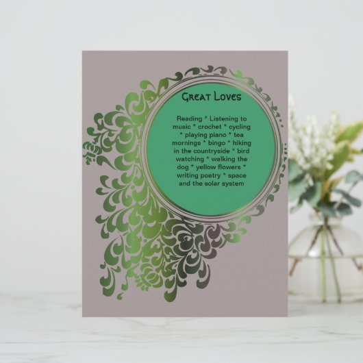 Tribal Celtic Pagan Funeral Program Pg 7-8 (Staand voorkant)