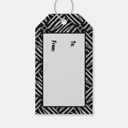 Tribal Chalk Label Cadeaulabel (Achterkant)