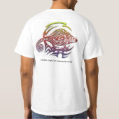 Tribal Chameleon mannen shirt (Achterkant)