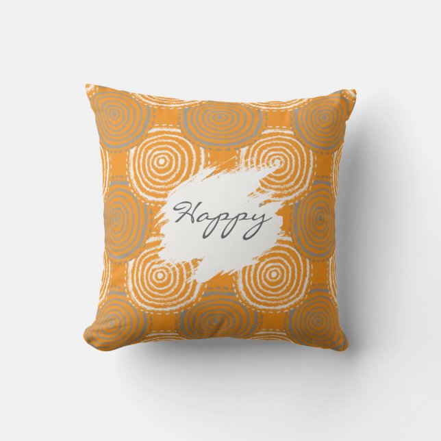Tribal Circle Pattern Throw Pillow Kussen (Voorkant)