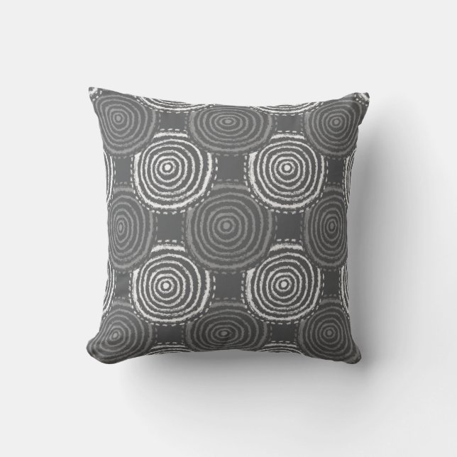 Tribal Circle Pattern Throw Pillow Kussen (Voorkant)