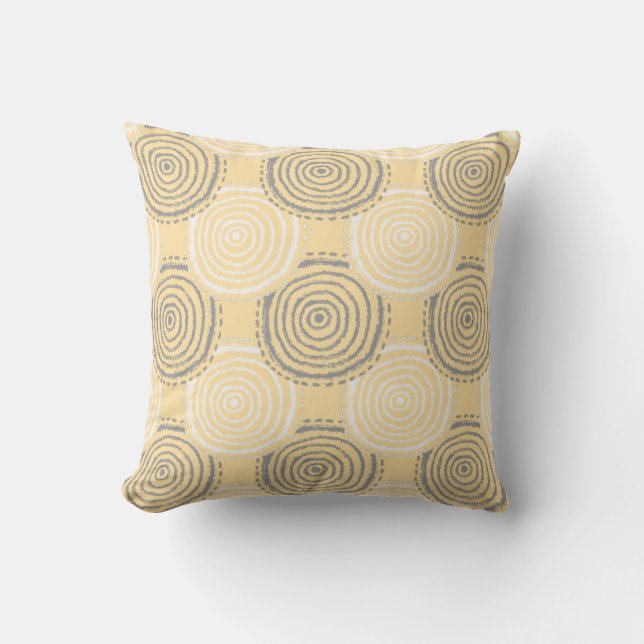 Tribal Circle Pattern Throw Pillow Kussen (Voorkant)