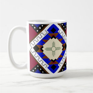 Tribal Coffee Mok, Happiness, Indiaanse Zia Koffiemok
