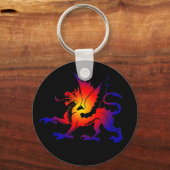 Tribal Color Dragon Sleutelhanger II (Voorkant)
