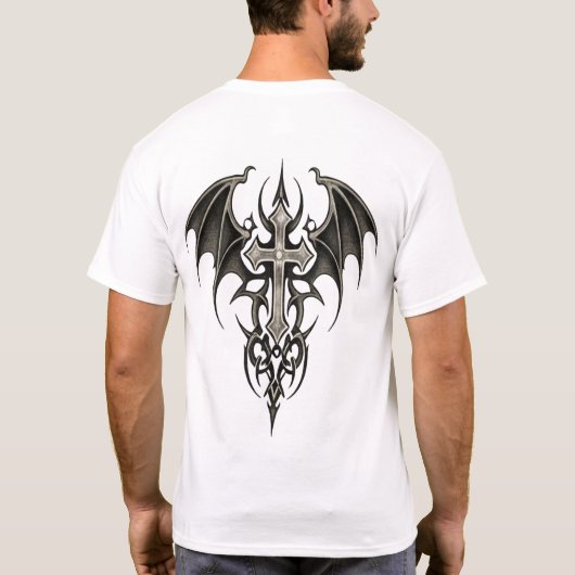 Tribal Cross Emblem T-shirt (Achterkant)