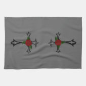 Tribal Cross Keuken Handdoek (Horizontaal)