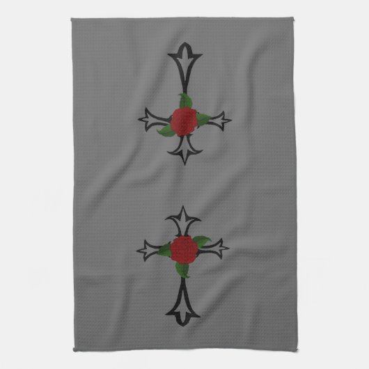 Tribal Cross Keuken Handdoek (Verticaal)