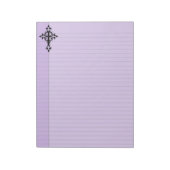 Tribal Cross Pastel Gothic Juridisch Notitieblok (Linkerzijde)