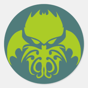 Tribal Cthulhu Ronde Sticker