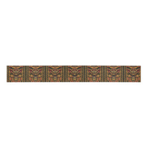 Tribal Cyan "Aztec Dream" Grosgrain Ribbon Spool Grosgrain Lint