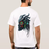 Tribal Cyborg Face T-shirt (Achterkant)
