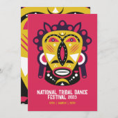 Tribal Dance Festival Kaart (Voorkant / Achterkant)
