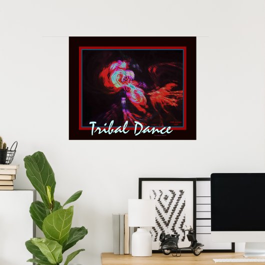 TRIBAL DANCE POSTER (Thuiskantoor)