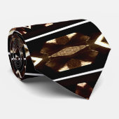 Tribal Dark Aztec Pattern Stropdas (Opgerold)