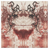 Tribal Decay Damask Gothic Art Stof (Close Up)