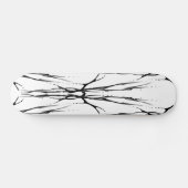 Tribal Deer Skull Tattoo Fantasy Natural Wood Skateboard (Horizontaal)