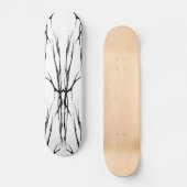 Tribal Deer Skull Tattoo Fantasy Natural Wood Skateboard (Voorkant)