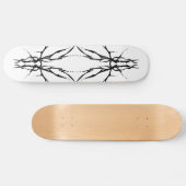 Tribal Deer Skull Tattoo - zwart-wit Persoonlijk Skateboard (Horizontaal)