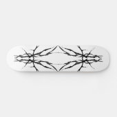 Tribal Deer Skull Tattoo - zwart-wit Persoonlijk Skateboard (Horizontaal)
