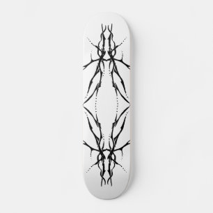 Tribal Deer Skull Tattoo - zwart-wit Persoonlijk Skateboard