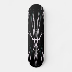 Tribal Deer Skull Tattoo - zwart-wit Skateboard