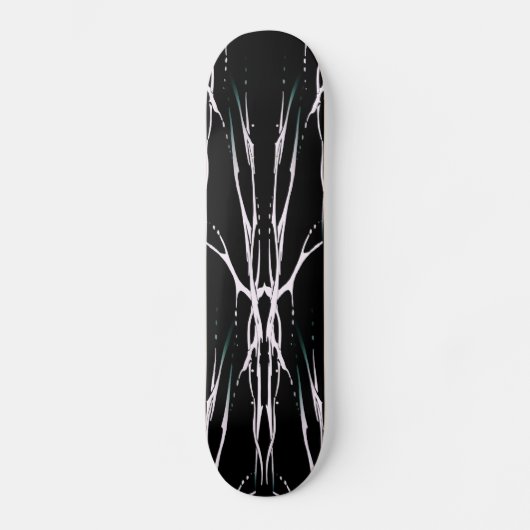 Tribal Deer Skull Tattoo - zwart-wit Skateboard (Voorkant)