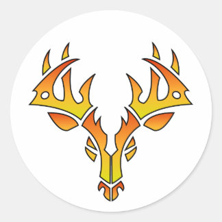 Tribal Deer (vuur) stickers