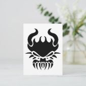 Tribal Demon Briefkaart (Staand voorkant)