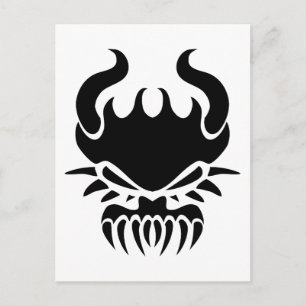Tribal Demon Briefkaart