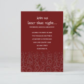 TRIBAL DESIGN Bar Bat Mitzvah Party Kaart Chocolad (Staand voorkant)