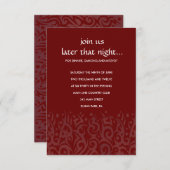 TRIBAL DESIGN Bar Bat Mitzvah Party Kaart Chocolad (Voorkant / Achterkant)