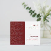 TRIBAL DESIGN Bar Bat Mitzvah Reply Card Chocolade RSVP Kaartje (Staand voorkant)