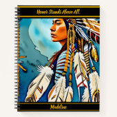 Tribal Design Diary: Inheemse patronen Notitieboek (Voorkant)