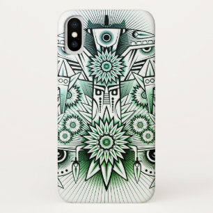 Tribal Design Groene Tint Case-Mate iPhone Case