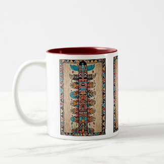 Tribal design koffie mok cadeau idee