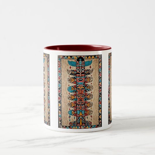 Tribal design koffie mok cadeau idee (Center)