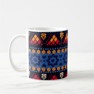 Tribal Design: Multifunctioneel naadloos patroon. Koffiemok