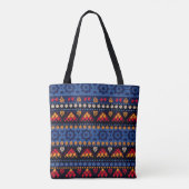 Tribal Design: Multifunctioneel naadloos patroon. Tote Bag (Achterkant)