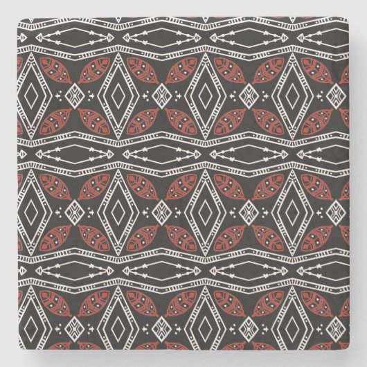 Tribal Diamond Stenen Onderzetter (Voorkant)