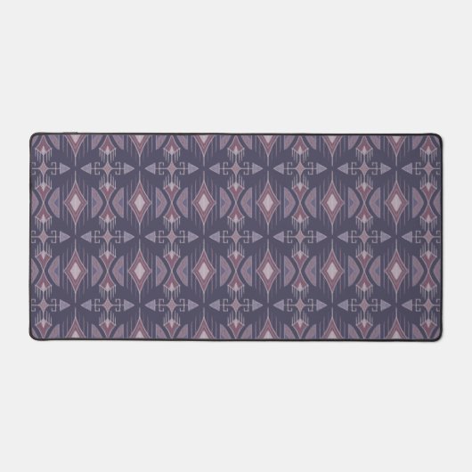 Tribal Diamonds and Arrows, Plum, Lila, Mauve Bureaumat (Voorkant)