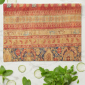  Tribal Diamonds Pattern Red Theedoek (Gevouwen)