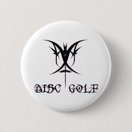 Tribal Disc Golf Logo Button (Voorkant)
