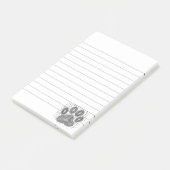 Tribal Dog Pw Druk op vervormde achtergrond Post-it® Notes (Schuin)