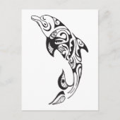 Tribal Dolphin Briefkaart (Voorkant)